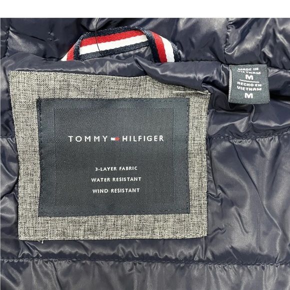 TOMMY HILFIGER Water/Wind Resistant 3 Layer Fabric Jacket Gray Size M New NWT - Picture 12 of 12
